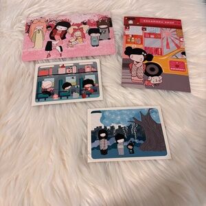 Kawaii Character Postcard Set